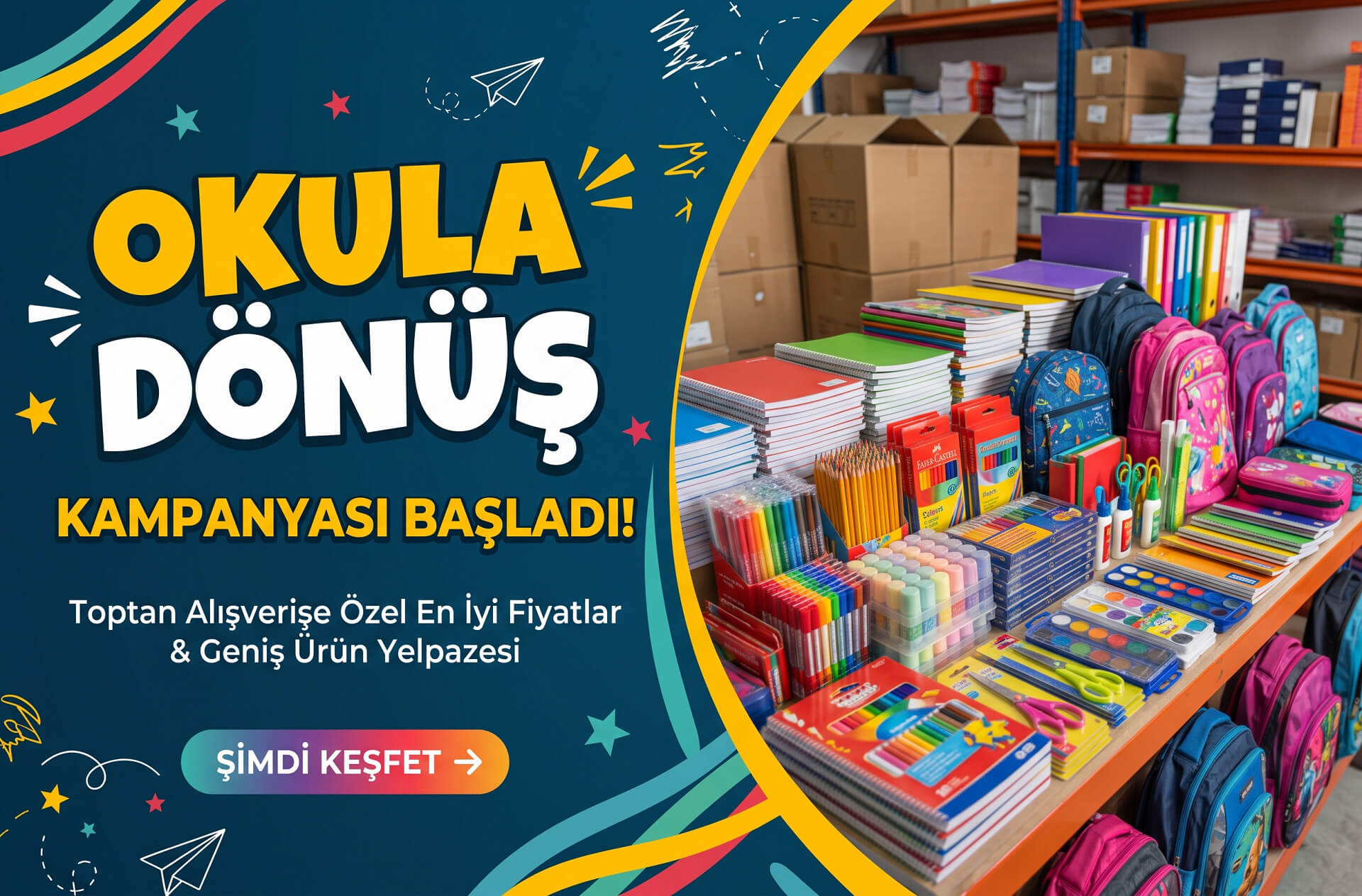 Okul sezonu toptan alım