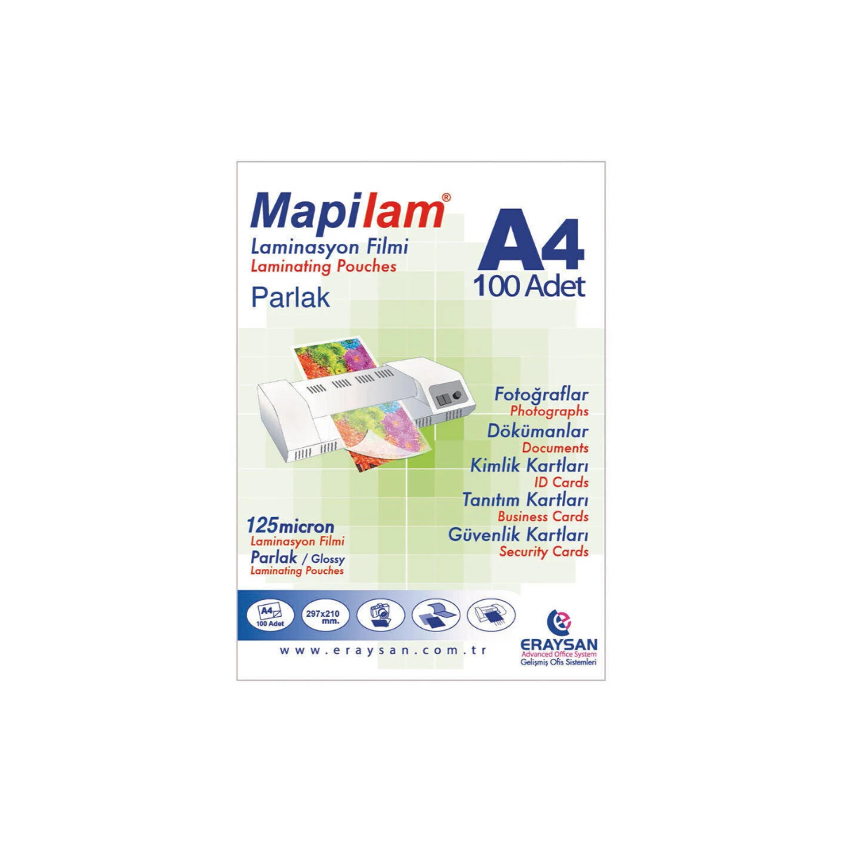 A4 Laminasyon Kağıdı 100lü