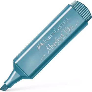 FABER-CASTELL Metalik Mavi Fosforlu Kalem