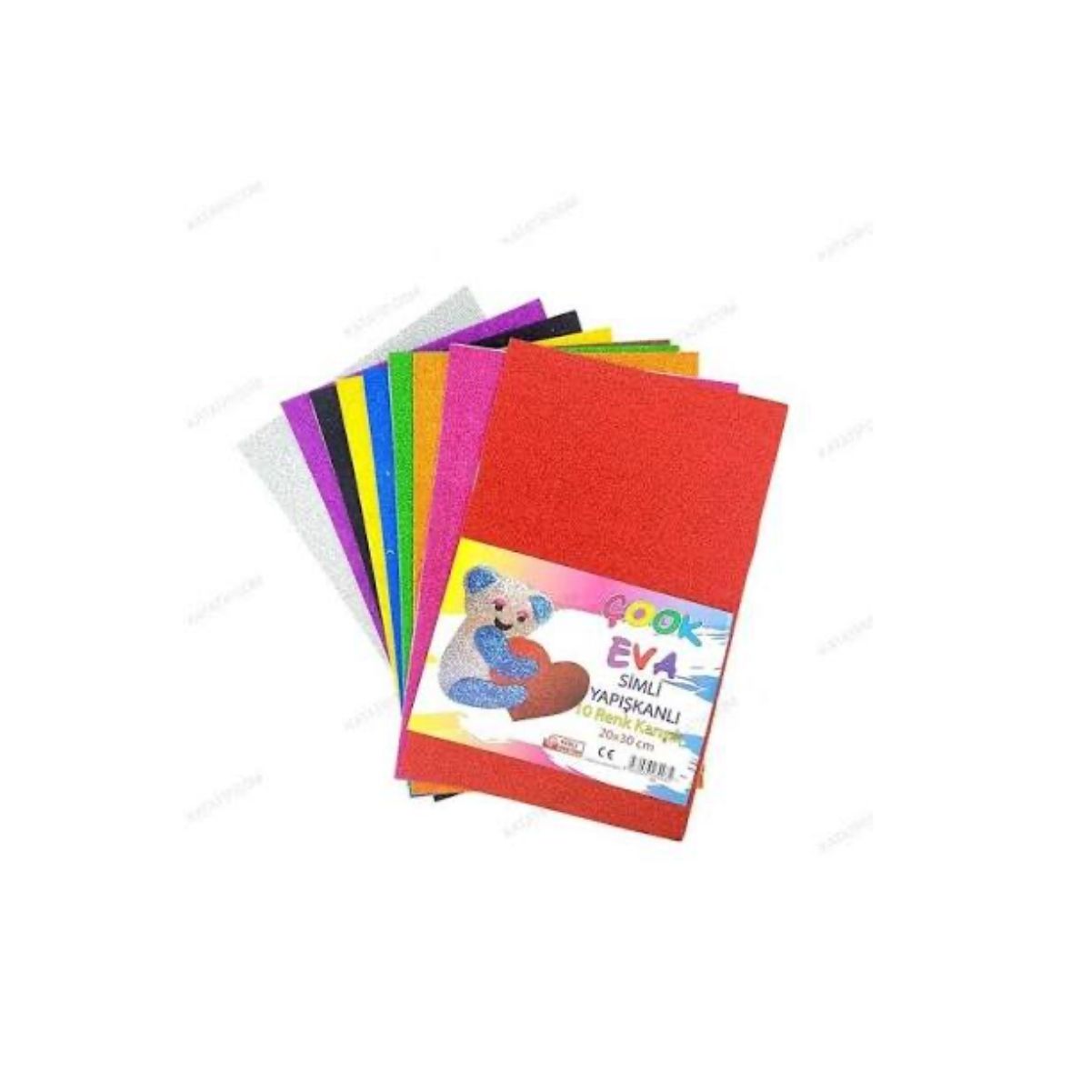 20x30 Simli Yapışkanlı Eva 10 Renk