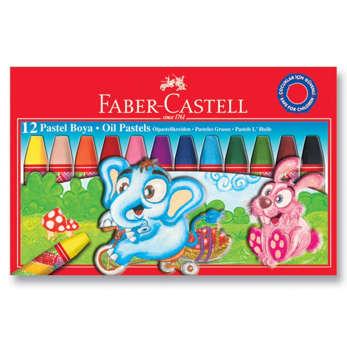 12 Renk Pastel Boya