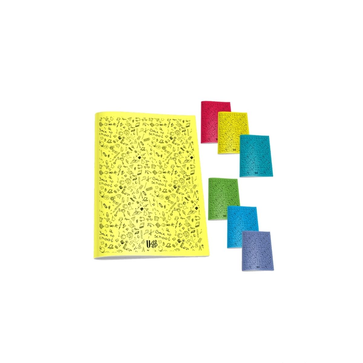 60 Yaprak A4 Karton Kapak Çizgili & Kareli Defter