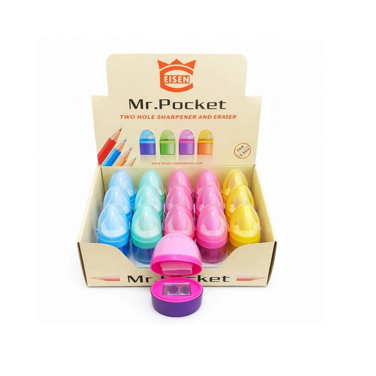 Mod. 4A1 Silgili Çiftli Kalemtıraş