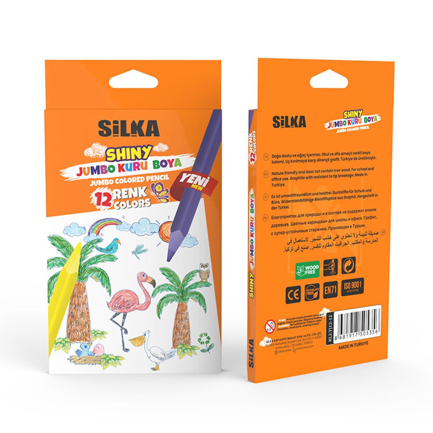 12 Renk Jumbo Kuru Boya
