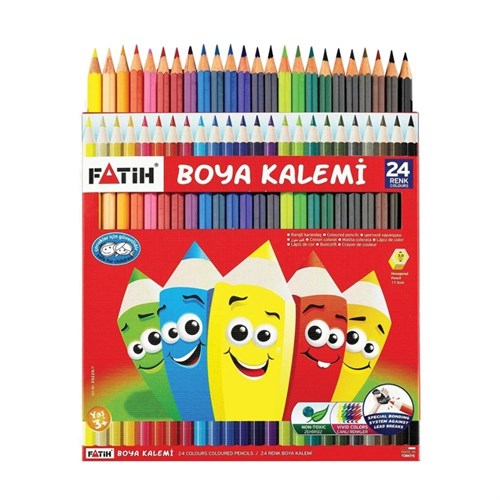 24 Renk Tam Boy Kuru Boya