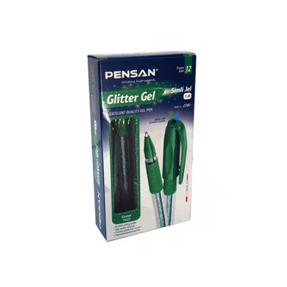 Yeşil Renk Simli Kalem 1mm