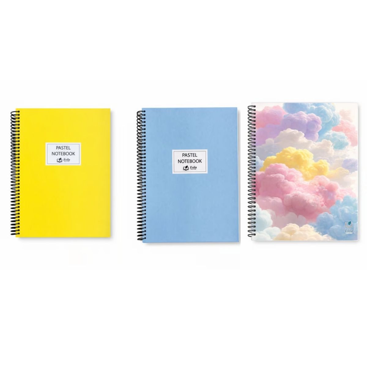 A5 96 Yaprak Sert Kapak Spiralli Çizgili Defter
