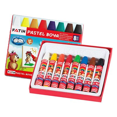 8 Renk Pastel Boya