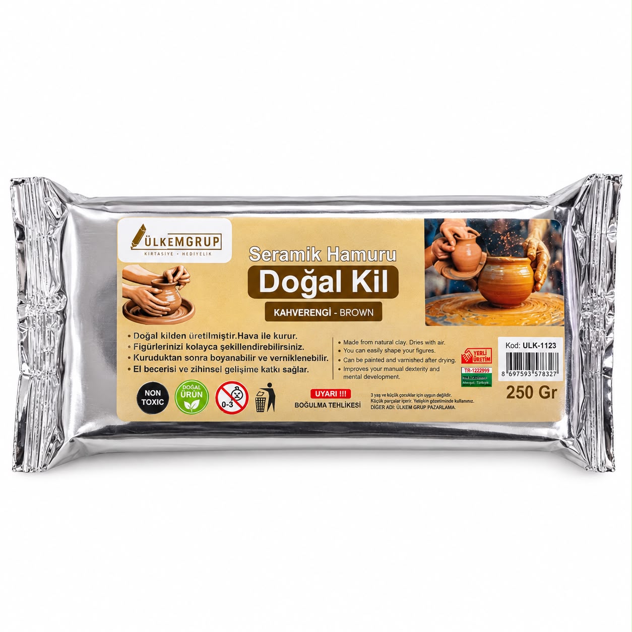 İTHAL 250 Gram Kahverengi Kil