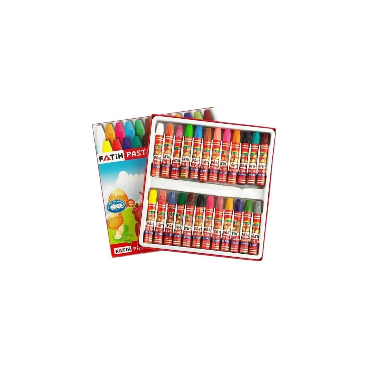 24 Renk Pastel Boya