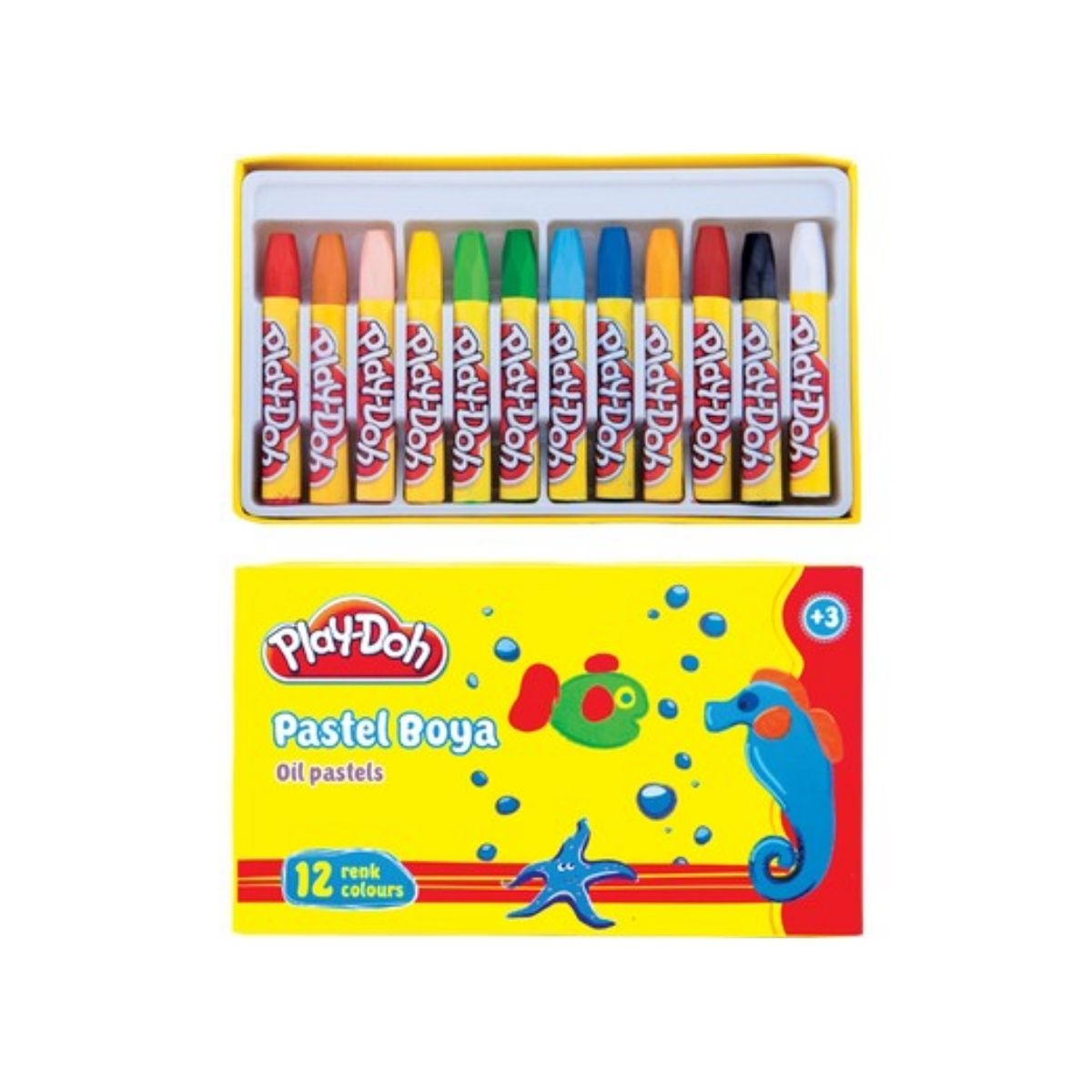 PLAY-DOH 12 Renk Pastel Boya