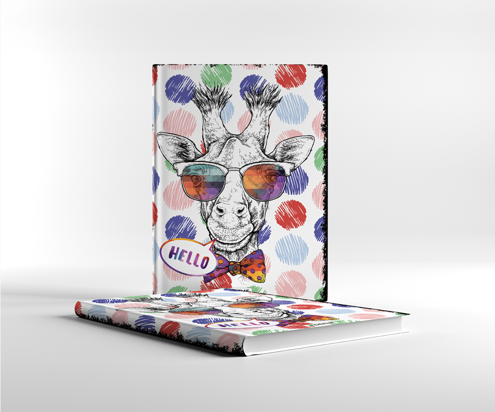 DEFNE 60 Yaprak A4 Karton Kapak Çizgisiz Defter