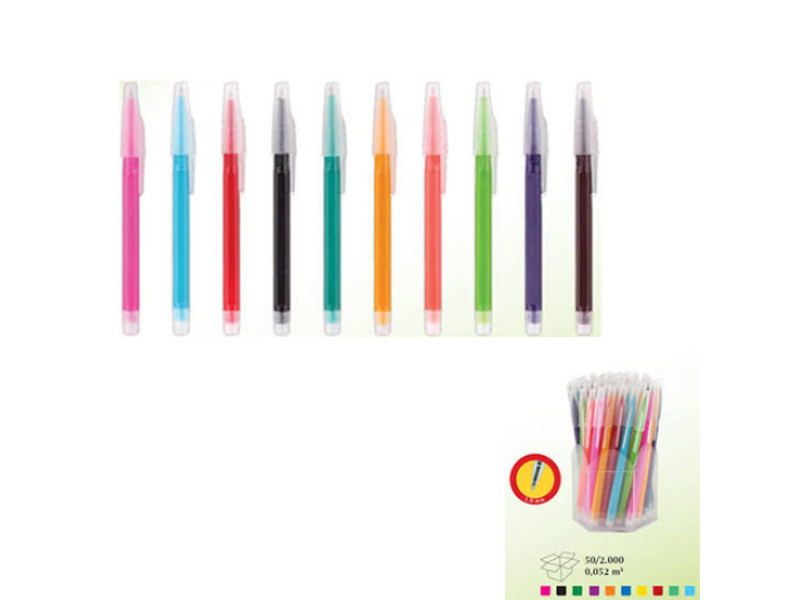Ark 10 Renk Tükenmez Kalem 1mm