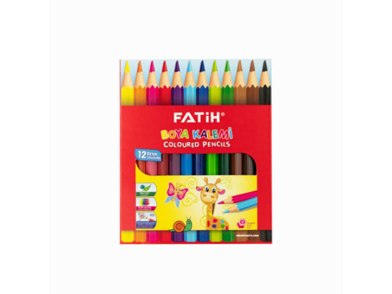 Fatih 12 Renk Kısa Kuru Boya 