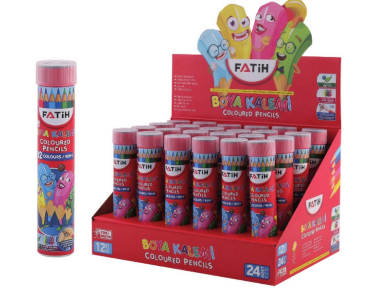 Fatih 12 Renk Tüp Kuru Boya