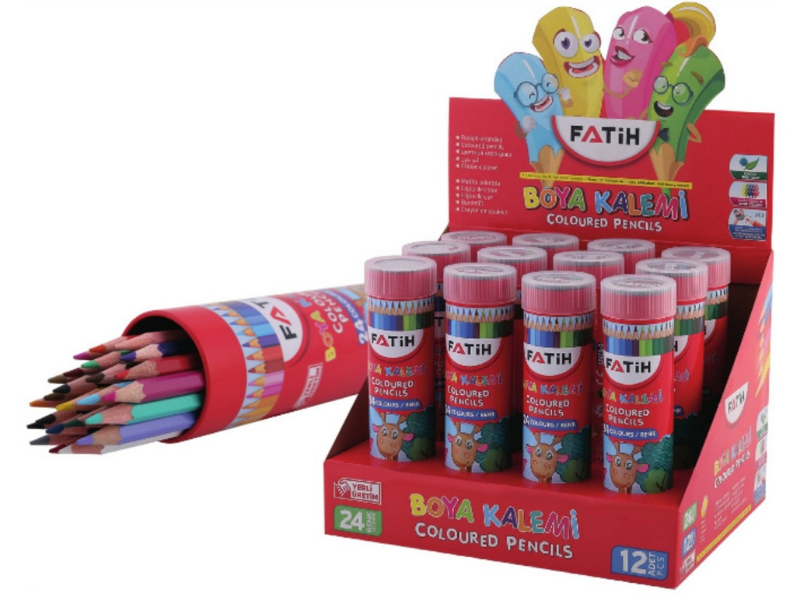 Fatih 24 Renk Tüp Kuru Boya