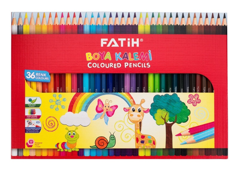 Fatih 36 Renk Tam Boy Kuru Boya