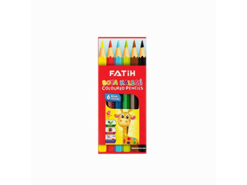 Fatih 6 Renk Kısa Kuru Boya