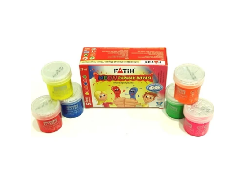Fatih 6 Renk Neon Parmak Boya