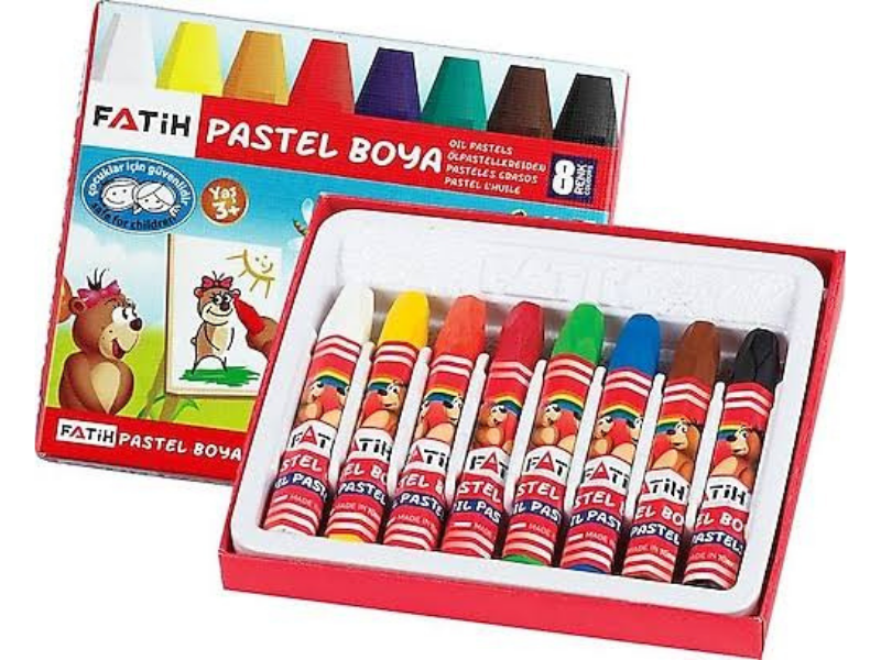 Fatih 8 Renk Pastel Boya