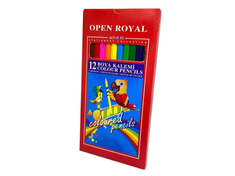 Open Royale 12 Renk Tam Boy Kuru Boya