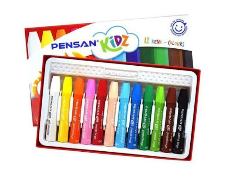 Pensan 12 Renk Pastel Boya