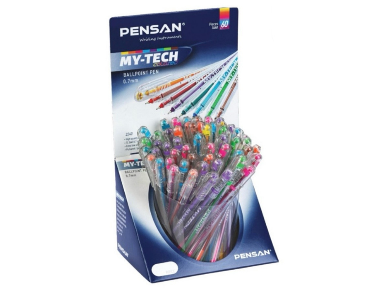 Pensan My-Tech 8 Renk Tükenmez Kalem Stantlı 0.7mm