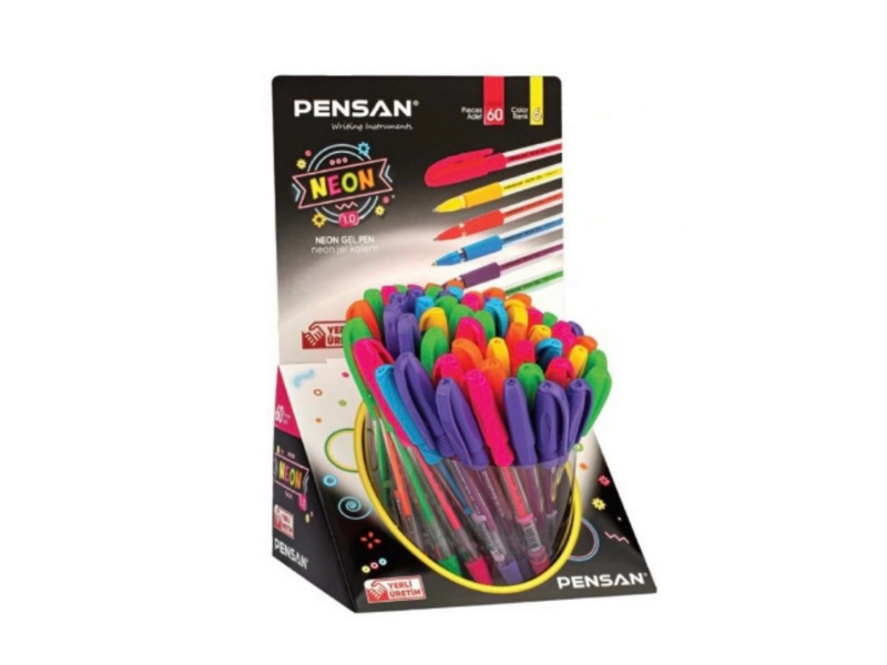 Pensan Stantlı Neon Kalem 9 Renk